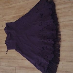 Silk blend purple Monsoon party dress